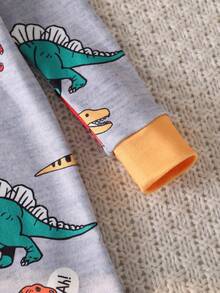 Baby Jungen bunte Dinosaurier Muster Langarm Bodysuit Bodysuit Jumpsuit