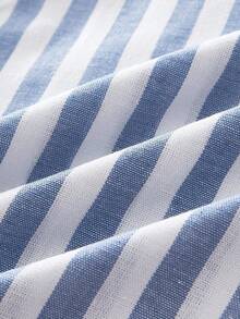 SHEIN Essnce 3 件套女士休闲纯色百搭高腰抽绳口袋直筒宽松裤套装，适合春夏季 - 彩色 - 查看 4