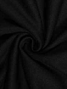 ROMWE MEN Goth 男士印花哥特风圆领休闲套头卫衣，长袖上衣 - 黑色 - 查看 3