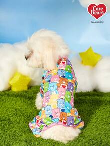 Care Bears X PETSIN 1 件小熊彩色卡通图案印花可爱舒适弹力四脚裤宠物猫狗通用连体裤 - 彩色 - 查看 5