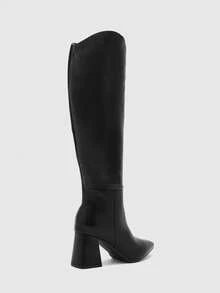 CUCCOO BIZCHIC Women's Classic Knee-High Black Boots - Black - View 8