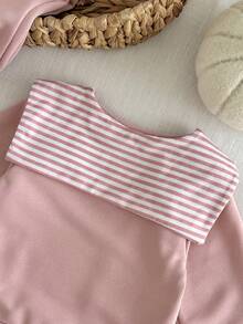 SHEIN Genkimix Kids 2pcs/Set Young Girls Casual Sweatshirt And Pants Co-Ord Set - Pink - View 6