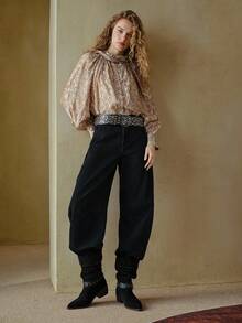 MOTF STUDIO JEANS DE PIERNA DE BARRIL NEGROS DE MODA - Negro - Ver 7