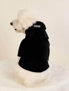 PETSIN Sudadera con capucha lisa para mascotas - Cálida y suave para primavera, otoño, invierno y noches frescas de verano; perfecta para paseos diarios, relajación en interiores, aventuras al aire libre, viajes, reuniones festivas y sesiones de fotos temáticas