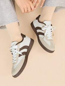 CUCCOO EASI 2024 Nuevos tenis casuales versátiles de primavera para mujer, zapatos planos blancos - Multicolor - Ver 8