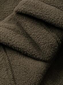 FRIFUL 女式纯色长袖拉链领口袋休闲宽松夹克，秋冬