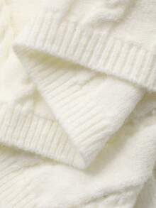 Dazy Plus Elegant Long Sleeve Beaded Decor Fitted Maxi Sweater Dress, Plus Size, Suitable For Formal Events In Autumn/Winter