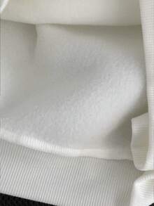 SHEIN Women's Butterfly Print Hooded Long Sleeve Zip-Up Sweatshirt Sweatshirt - White - View 3