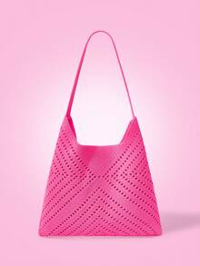 THE POWERPUFF GIRLS X SHEIN 女士手提包 - 玫紅色 - 查看 2