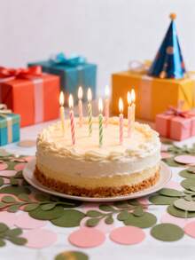 100Pcs Mixed Party Confetti Natural Table Scatter, Country Wedding Bridal Shower Decor, Graduation Birthday Party Supplies, Classroom Activity Ins Style Water Color Paper, Creative Craft Materials For Holidays Celebration - Pink round - View 2