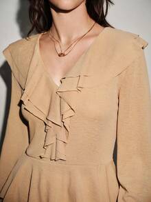 Lumivelle 女式衬衫 - 卡其色 - 查看 6