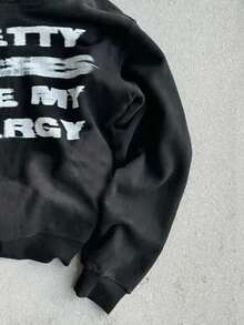 INAWLY Sudadera de mujer con gráfico de lema inspirador - Negro - Ver 3