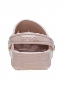 Crocs 經典兒童木製克羅格鞋，時尚百搭，適合度假、旅行與休閒，粉紅色 CR207012-100 - 白色 - 查看 4
