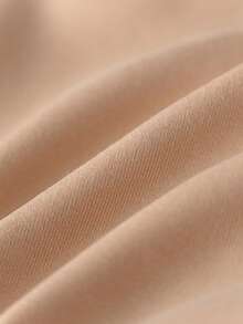 Loomiva 2pcs Baby Girl Letter Print Soft Knit Crew Neck Long Sleeve Sweatshirt And Elastic Waist Pants Set - Khaki - View 4