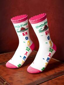 HARRY POTTER X SHEIN Women Crew Socks - Multicolor - View 2