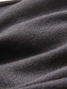 Franclia 黑色无袖深V领束腰阔腿连体裤/时尚优雅系带收腰/加长腿连体裤，羊毛，直筒裤 - 黑色 - 查看 4