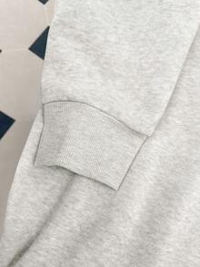 Resyla 女款 Drop Should 羊毛连帽连衣裙，带抽绳，五角星图案，长款运动衫