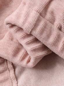 DAZY 女童刺绣圆领针织运动衫套装，青少年女孩秋季服装 - 粉色 - 查看 8