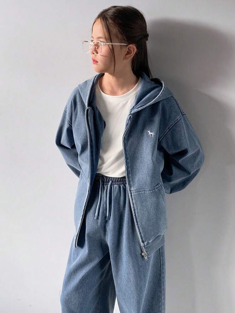 Tween Girls Casual Denim Set