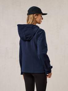 OutZeal 女士防水保暖内衬拉链口袋修身户外冲锋衣秋冬款 G21徒步露营 - 藏蓝色 - 查看 8