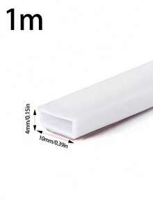 6/1 متر شريط سيليكون أبيض عالي الجودة (1-3 قطع)، 6 أمتار (236.22 بوصة) لكل لفة - شريط لاصق احترافي للأبواب والنوافذ، شريط مانع للرياح للباب الخلفي، شريط مطاطي مضاد للتصادم، مثالي للمتاجر والمطاعم والفنادق والمكاتب والمنازل - مستطيل - مشاهدة 11