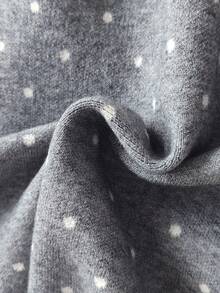 Vintaside Kids Girls' Elegant Bow Knitted Dress - Dark Grey - View 6