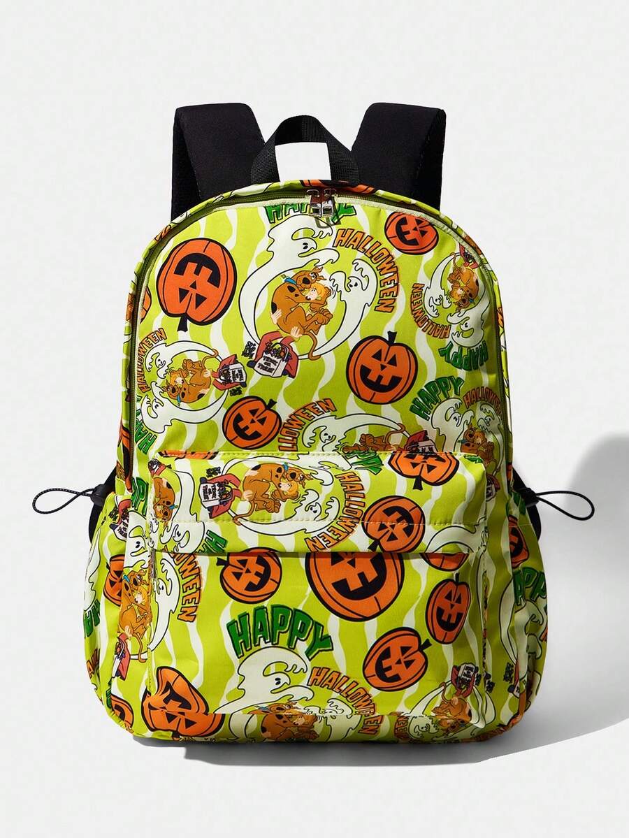 SCOOBY-DOO X SHEIN Women Backpack - 橄欖綠 - 查看 1