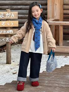 Dazy Kids Young Girls Jacket, Autumn - Khaki - View 2