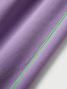 JNSQ Ensemble de 2 pièces pour préadolescentes, Sweat-shirt-shirt à manches longues doublé de thermique avec imprimé de lettres amusantes et pantalon de jogging ample, convient pour le port quotidien en automne/hiver, les activités extérieures, les vacances, le streetwear, les fêtes et les occasions décontractées