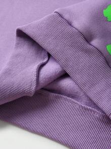 JNSQ Ensemble de 2 pièces pour préadolescentes, Sweat-shirt-shirt à manches longues doublé de thermique avec imprimé de lettres amusantes et pantalon de jogging ample, convient pour le port quotidien en automne/hiver, les activités extérieures, les vacances, le streetwear, les fêtes et les occasions décontractées