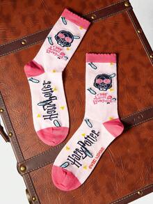 HARRY POTTER X SHEIN Women Crew Socks - Multicolor - View 4