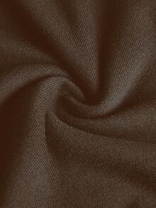 Attitoon 女士休闲复古修身毛领连帽字母印花常规夹克，适合秋冬、复古、Y2k、街头服饰、复古、摇滚、朋克和哥特 - 棕色 - 查看 5