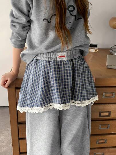 DAZY 2件套少女两件套抓绒卫衣裤套装，秋季商务装