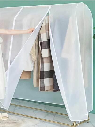 Extra Thick Transparent PEVA Garment Dust Cover Bag Breathable Waterproof Hanging Clothes Organizer For Wardrobe Closet Storage Home Decor