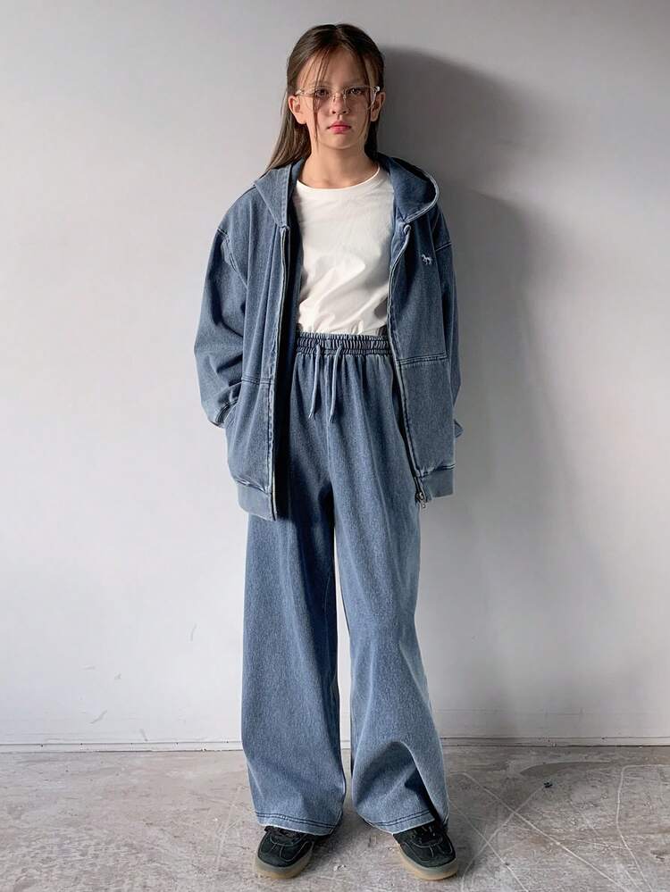 Tween Girls Casual Denim Set