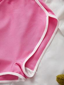 2 pièces Ensemble de lingerie pour femmes avec décoration de nœud