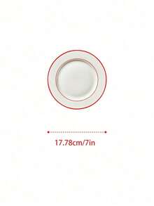 Cirelle 1PC High-End Light Luxury Ceramic Plates For Western Food, Salad Plates, Spaghetti Plates, Home Dining Utensils, Suitable For Home Gatherings - Multicolor - View 9