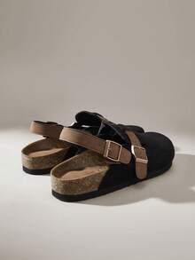 Solecia Spring/Autumn New -On Mule Flat Shoes For Christmas - Black - View 3