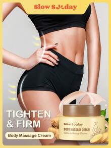 SlowSunday Body Massage Cream, Body Firming Cream, Enriched With Ginger & Coffee Extract, Weight Loss, Fat Burning Slimming, Massage, Flat Tummy Cream, Body Tightening Cream, Lifting And Firming Body Skin, Suitable For Abdomen, Buttocks, Arms And Thighs, Hot Cream Burns Fat, Cozy Winter Styles, Suitable For Winter, Y2K, For Valentine's Day, Valentines Gift, Valentines Day Gift, Ideal For Party - Multicolor - View 7