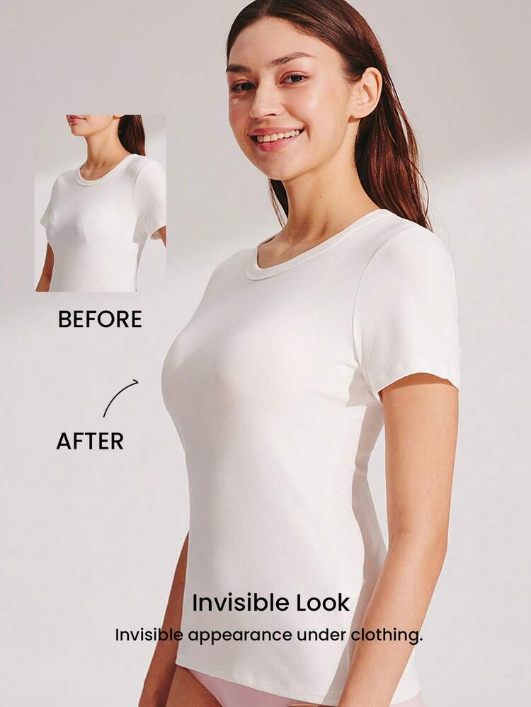 Soutien-gorge sans couture Dream Curve 2ndSkin de couleur terre cuite avec maintien latéral intégral, sans armatures, pour le sport et le quotidien. Taille libre.