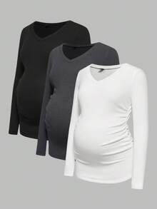 Modmama Fall Clothes,Autumn Clothes,Maternity Autumn/Winter Clothes Maternity Casual Versatile Solid Color Long Sleeve T-Shirt Breastfeeding Shirts Pregnancy Shirts Maternity Shirts Nursing Tops Women Long Sleeve Tops Women Long Sleeve Tops Women Long Sleeve Tops