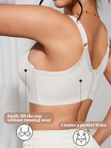 DesireSculpt 2 件女士蕾丝柔软舒适可调节肩带提升支撑钢圈文胸 - 彩色 - 查看 8