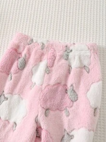 Cozy Pixies Set de 2 piezas con sudadera de cuello redondo de manga larga y pantalón jogger de cintura elástica con estampado floral para niña joven - Rosa - Ver 8