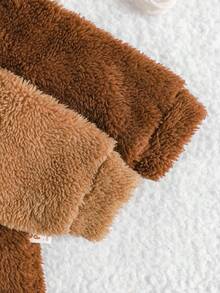 Cozy Pixies 新生女宝宝保暖连帽长袖连体衣两件套 - 彩色 - 查看 6