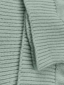 EMERY ROSE Suéter de punto de cable de unicolor informal de talla grande, con hombros caídos, para otoño/invierno - verde menta - Ver 8