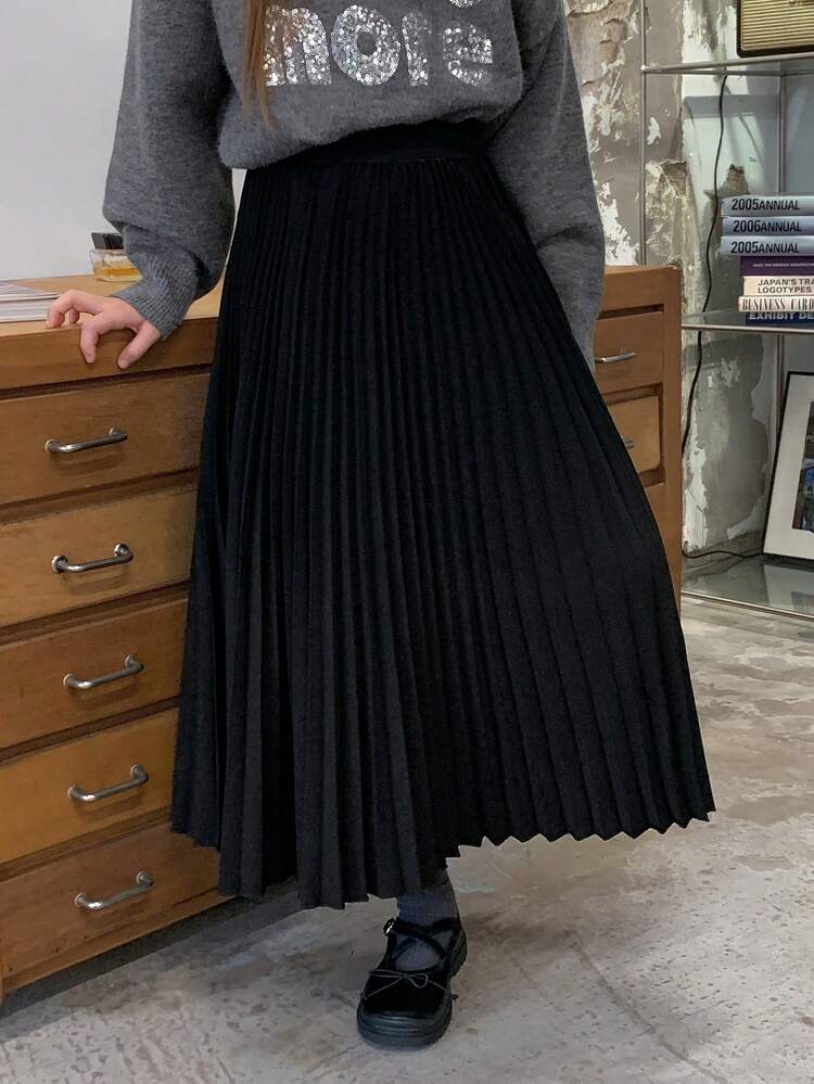 Tween Girls' Pleated Skirt, Fall