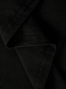 SHEIN LUNE Plus Size Christmas Tree Print Crew Neck Casual Long Sleeve T-Shirt, Graphic Tees, Women Tops For Spring - Black - View 4