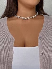 SHEIN EZwear 加大码轻质针织空调开衫 - 卡其色 - 查看 7