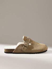 Solecia 女士休闲百搭通勤日常保暖平底鞋 - 駝色 - 查看 1