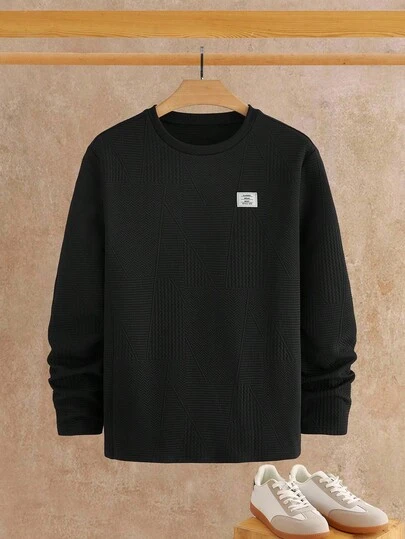 HIMLAND 男士优雅休闲长袖T恤，适合日常穿着